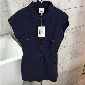 So Me Navy Mini Dress